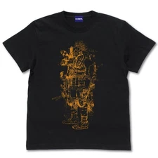 Cospa Dorohedoro (original version) Caiman with a knife T-shirt BLACK XL