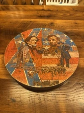 Vintage Springbok Round Jigsaw Puzzle American Civil War 1971 President