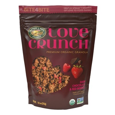 Love Crunch Organic Dark Chocolate & Red 11.5 Ounce (Pack of 1), Multicolor 