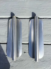 1967-79 Ford Truck West Coast Stainless Steel Mirror Deflectors, Straight, Clean