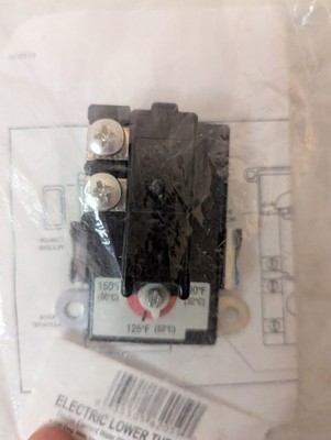 Electric Lower Thermostat for Double Element Water Heater 150 deg Max 6910487