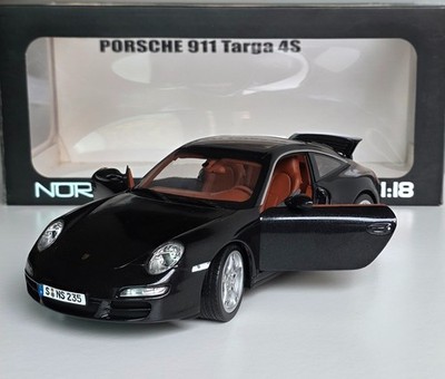 Porsche 911 997 Targa 4S 2007 Basalte Black 1/18 Norev 187506