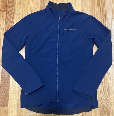 Helly Hansen Odin Full Zip Women s Small Navy Blue Jacket Zip Pockets Stretch