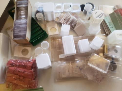 Coin Tubes Rolls Holders Rack Flips ect all Sizes $100. gets everything