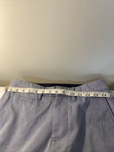 J.Crew Oxford Tech Shorts Mens 28 Blue Stretch Moisture Wicking Waistband 7" - Picture 12 of 15