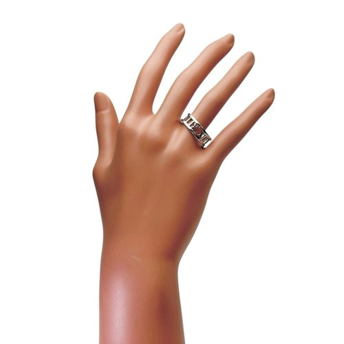 Original Tiffany & Co. Open Atlas Ring 18K Weißgold US8,25 - Bild 7 von 7