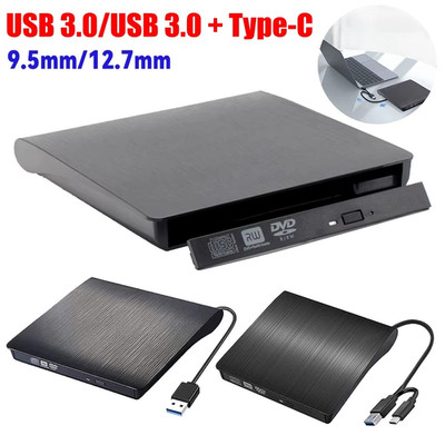 Externe DVD-Laufwerk USB 3.0 Type-C Slim DVD CD-ROM Gehäuse SATA ( Nur Gehäuse )