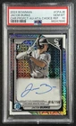 JACOB BURKE PSA 10 2024 BOWMAN CHROME AUTO CHOICE REFRACTOR 1ST PROSPECT 16/150