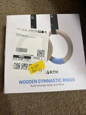 PACEARTH Gymnastics Rings Wooden Wood Olympic Rings IN BOX 1500lbs 700kg