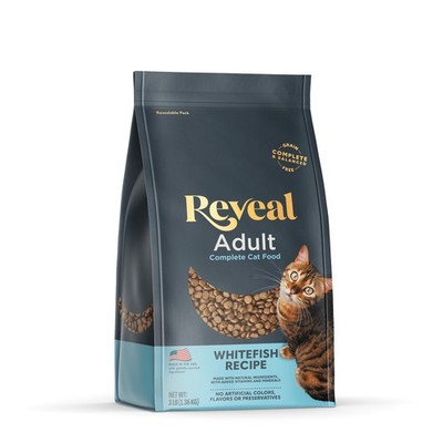 Natural Dry Cat Food Complete & Balanced Grain Free Whitefish Flavor 3lb Bag