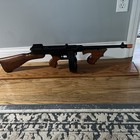 Thompson "Tommy" Non-Firing Replica Prop Machine Gun Military Version W/stand — photo 1