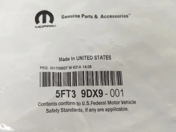 全新 原始设备制造商 正品 Mopar LH 内门把手 1997 - 2000 道奇 Dakota 5FT39DX9 — 第 2/4 张图片