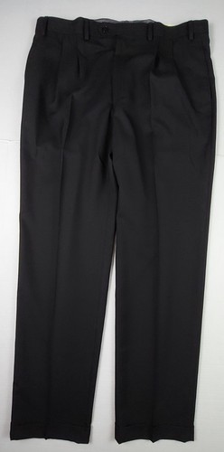 Lauren Ralph Lauren Pants Mens Size 38x34 Black Cuffed Leg Green Label NWT $80