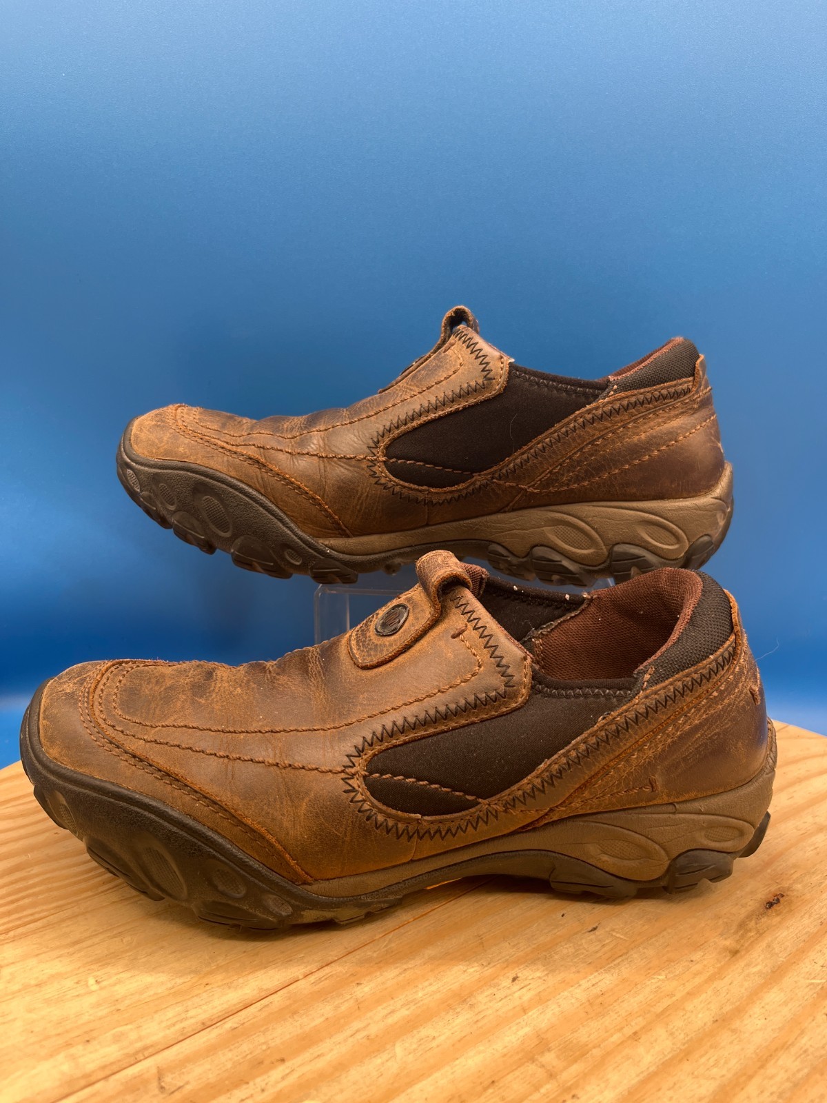 Merrell Performance Footwear Donna Donna Tg 7 5 Pelle Marrone Slip On Vibram