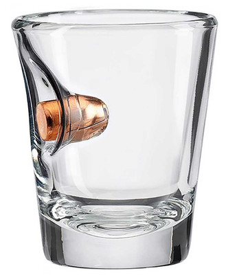 2OZ SHOT GLASS WITH 0.45ACP BULLET CALIBER