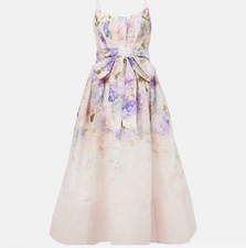 zimmermann White and purple floral maxi dress with a touch of fairy charm size 3