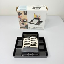 Rolodex Petite Organizer RPO-1000 Telephone List Finder Black - New Open Box