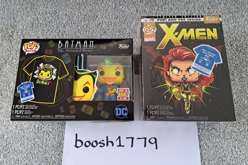 FUNKO POP & TEE M THE JOKER BLACKLIGHT 370 FUNKO POP & TEE XL X-MEN DARK PHOENIX