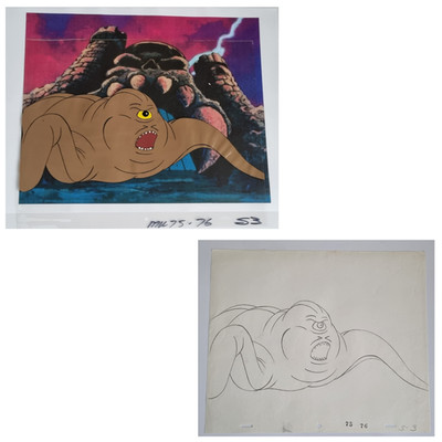 Animation Art Cel & Sketch Sh'gora Masters of the Universe MOTU He-Man