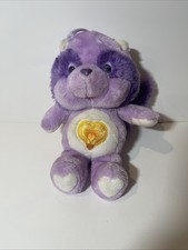 Vintage Care Bears Cousins Bright Heart Raccoon 13" Stuffed Plush Kenner 1984