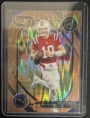 Panini 2024 Select RC Drake Maye Patriots Club Level Shock Prizm #218 /299
