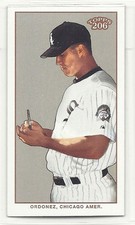 2002 Topps 206 Polar Bear Mini  Magglio Ordonez signing 206A
