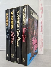 Lot of 4 V.C. Andrews Hardcover Heaven, Dark Angel, Fallen Hearts FREE SHIPPING