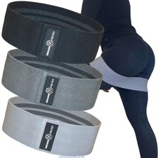 Fabric Resistance Bands, Non-Slip Hip Circle Bands for Glute Workouts, Yoga, ...