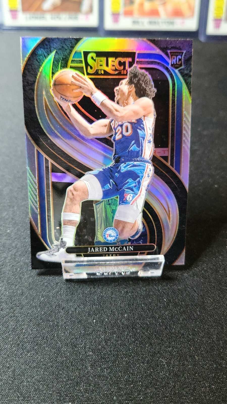 2024 2025 Panini Select Premier Jared Mccain RC Silver Prizm No. 184