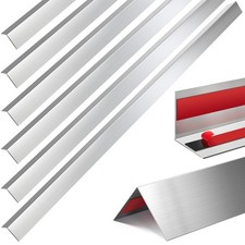 10 Pcs 3/4 x 3/4 x 48 Inch 304 Stainless Steel Corner Guards Metal Wall Guard...