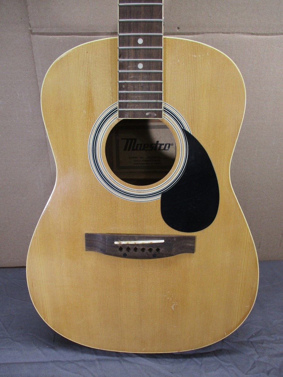 Vintage Gibson Maestro Macinach Acoustic 6-String Guitar for