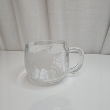 Vintage Nestlé globe glass coffee mugs, Set Of 2.