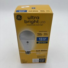 GE Ultra Bright LED Wet-Rated Light Bulb,Soft White,A21 Medium Base, 2610 Lumens