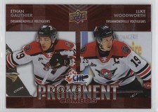 2024 Upper Deck CHL Prominent Combos Red /125 Ethan Gauthier Luke Woodworth 1rf0