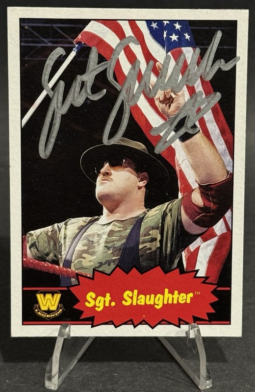2012 Topps WWE #104 Sgt. Slaughter Heritage Legends Autographs