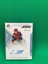 CONNOR GARLAND 2018-19 SP AUTHENTIC AUTOGRAPH FUTURE WATCH #232 86/999