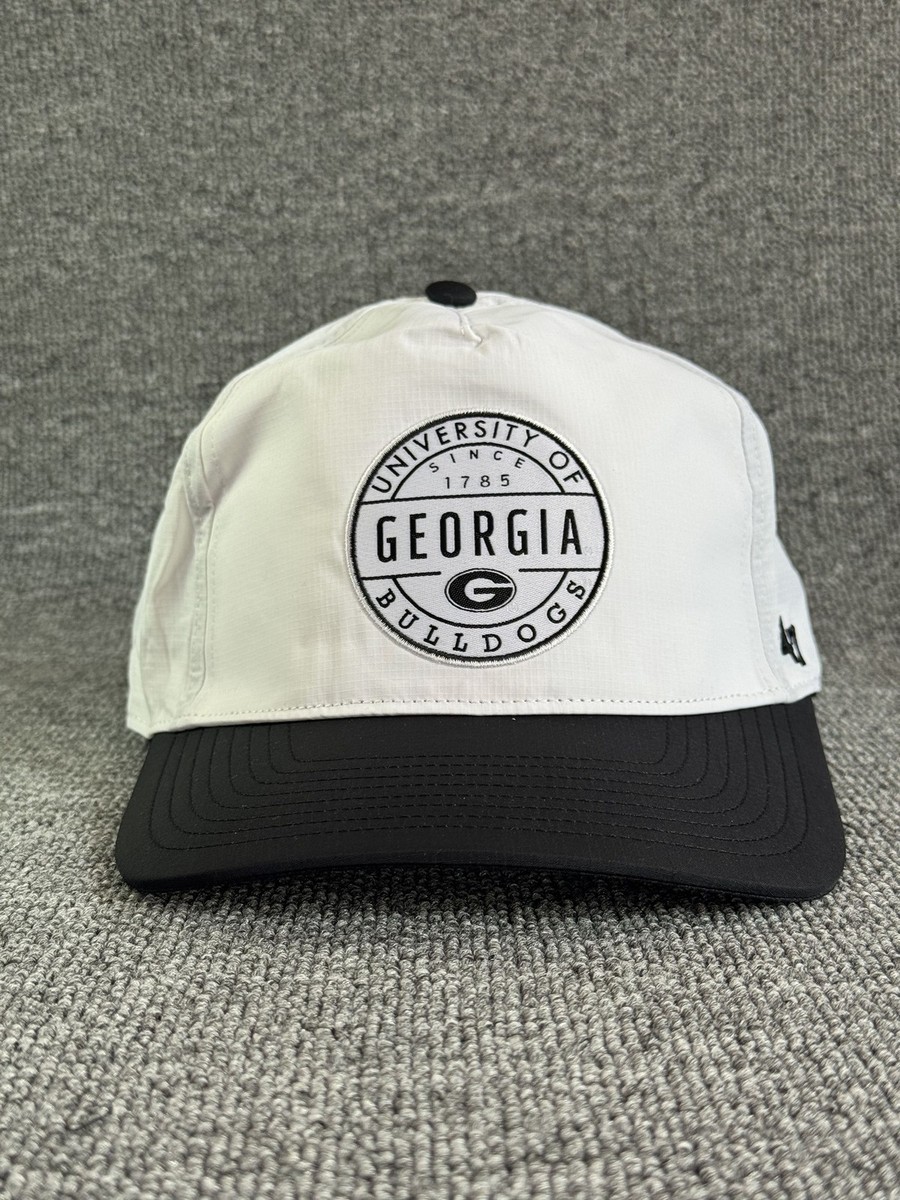 '47 Brand Georgia Bulldogs Snapback Hat White Black One Size NCAA Baseball Cap