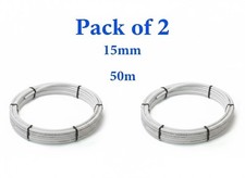 PE-X Barrier Pipe 15mm x 50M White Pushfit Plumbing (pack of 2)