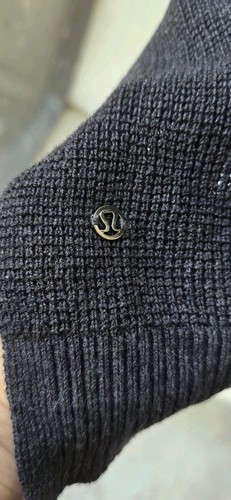 Poncho suéter envolvente Lululemon Forward Flow núcleo jaspeado negro talla única - Imagen 3 de 5