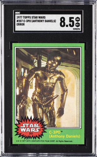 1977 Topps Star Wars #207 C-3PO (Anthony Daniels) — SGC 8.5