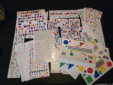 Vintage Mrs. Grossman's Sticker Sheet Lot - PLANNER DOODLES SHAPES