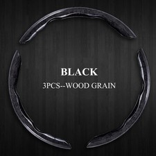Wood Grain Steering Wheel Cover Universal 15 Inch Pvc Leather Anti-slip 3 Pcs Wood Grain Steering Wheel Cover Universal 15 Inch Pvc Leather Anti-slip 3 Pcs