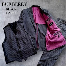 BURBERRY BLACK LABEL Setup 3 Piece Pinstripe