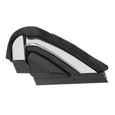 Mirror Corner Pillar Trim Cover With Chrome Strip Stylish Look