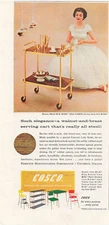 Cosco Serving Cart Print Ad Vintage Advertisement Furniture Columbus IN 1958