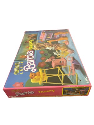 Animal Lovin' Barbie Nursery Set Vintage Mattel 1989 NEW | eBay