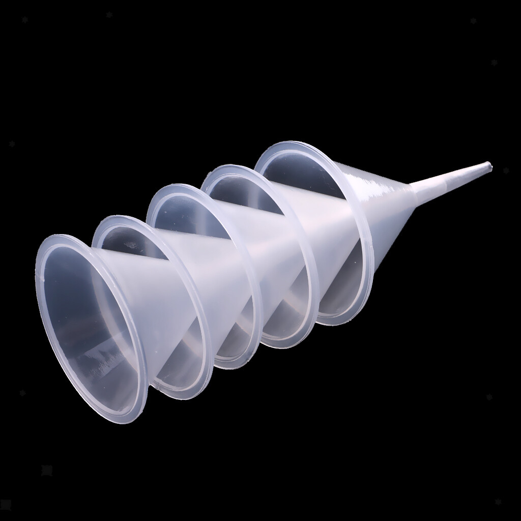 100 Stück Mini-Kunststofftrichter Transparent – Für Parfüm, ätherische Öle, Lotion, 6 X 31 X 38 Mm