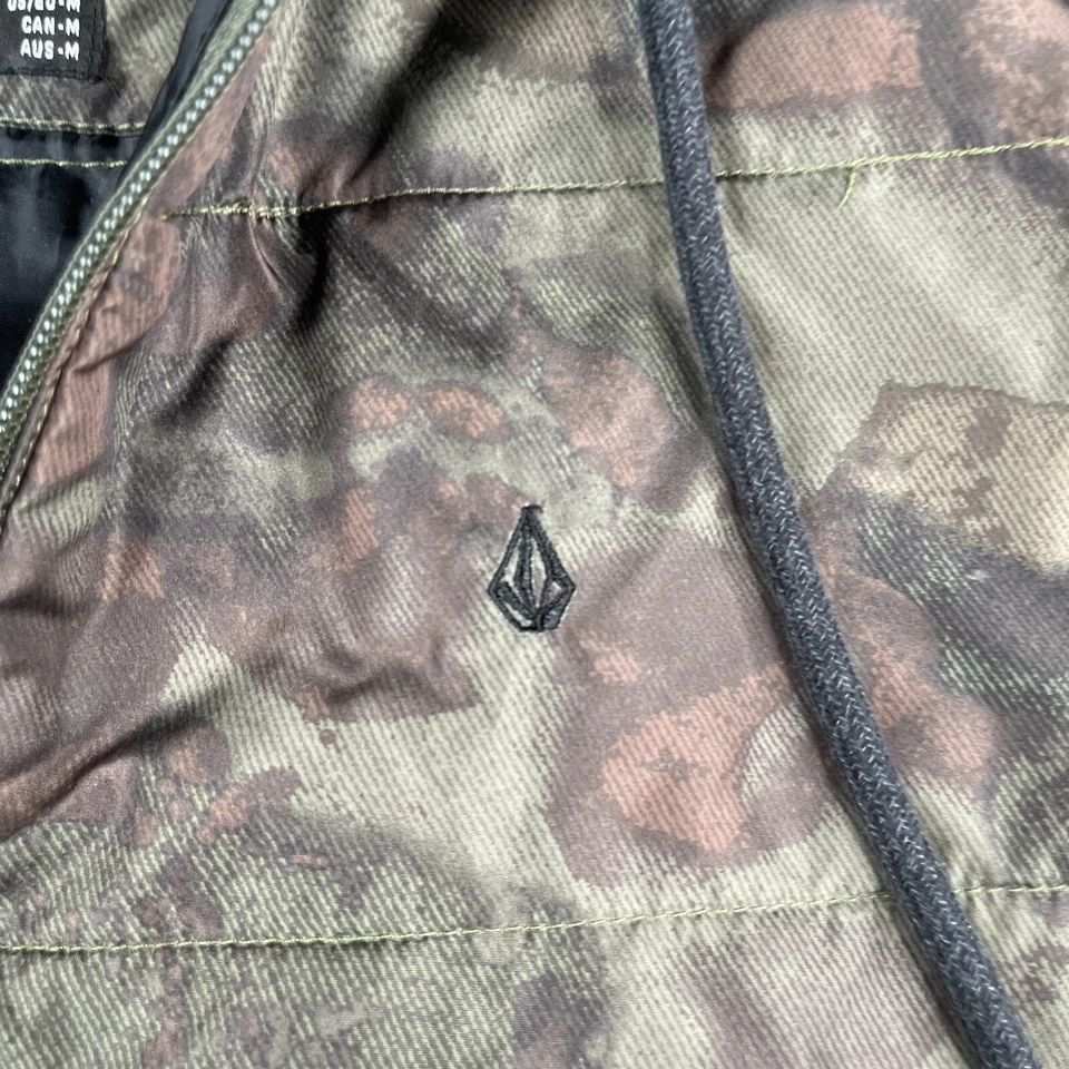 Volcom Sudadera con Capucha Chaqueta Mediana Camuflaje Gris Cremallera Completa Para Hombre Foto 3 de 4