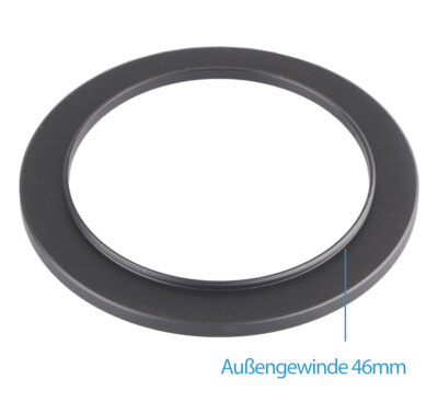 Step Up Ring 46-58 mm Reduzierring Adapterring Kompatibel m. allem Hersteller