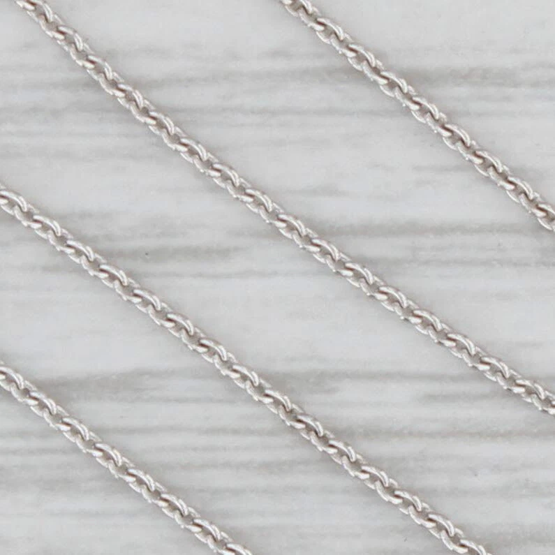 0.70ct Diamond Solitaire Pendant Necklace 18k White Gold 18" Cable Chain GIA VS2 - Image 4 of 4